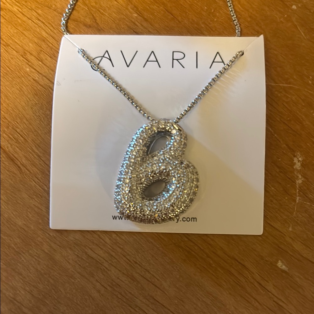 Avaria- BUBBLE INITIAL DIAMOND NECKLACE